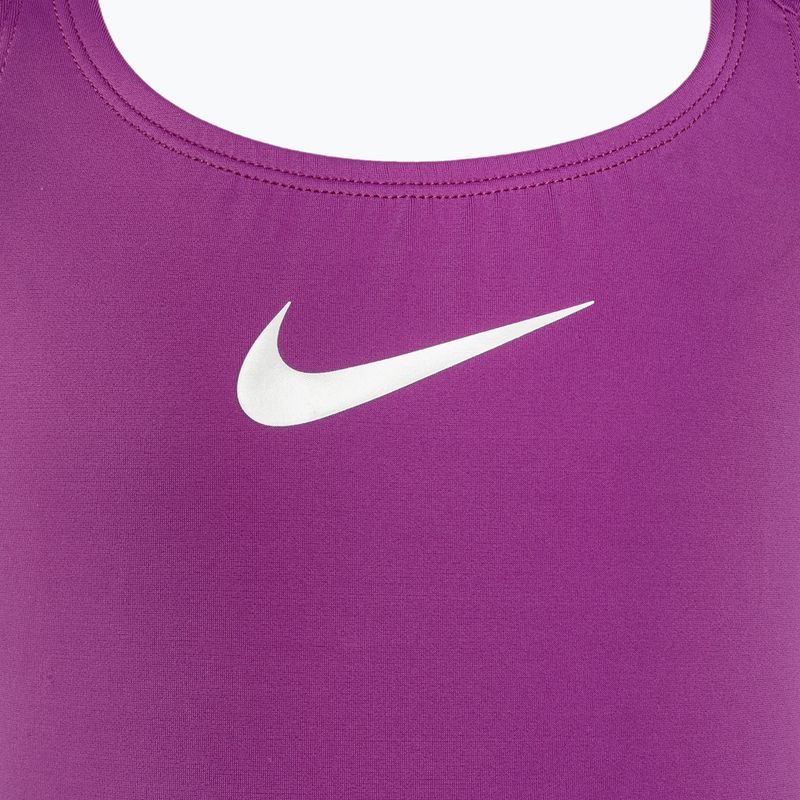 Дитячий суцільний купальник Nike Essential Racerback смілива ягода 3