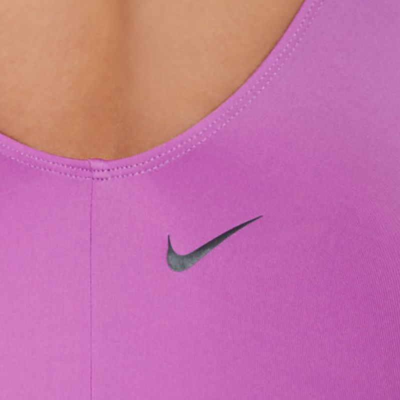 Жіночий злитий купальник Nike Multi Logo U-Back fuchsia dream 8