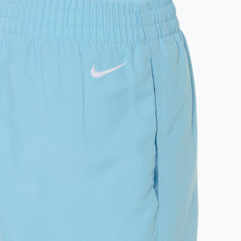 Шорти для плавання дитячі Nike Split Logo 4" Volley aquarius blue 4