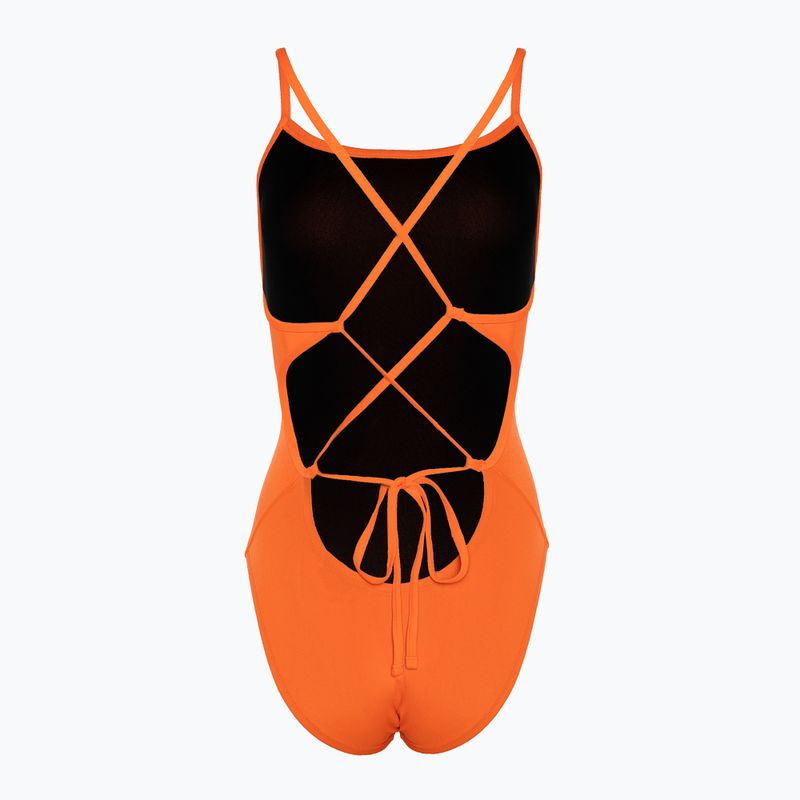 Купальник жіночий Nike Lace Up Tie Back total orange 2
