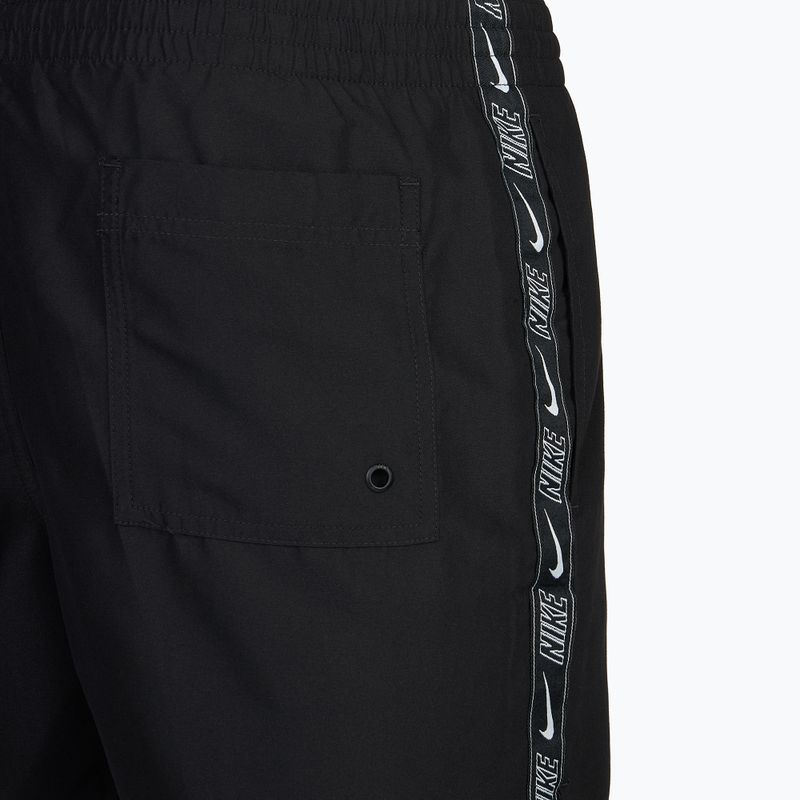 Шорти для купання чоловічі Nike Logo Tape 5" Volley black 4