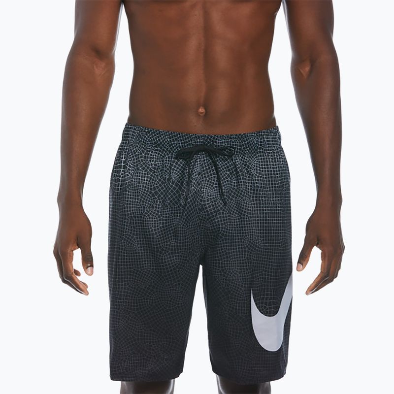 Шорти для купання чоловічі Nike Grid Swoosh Breaker 9" Volley black 5