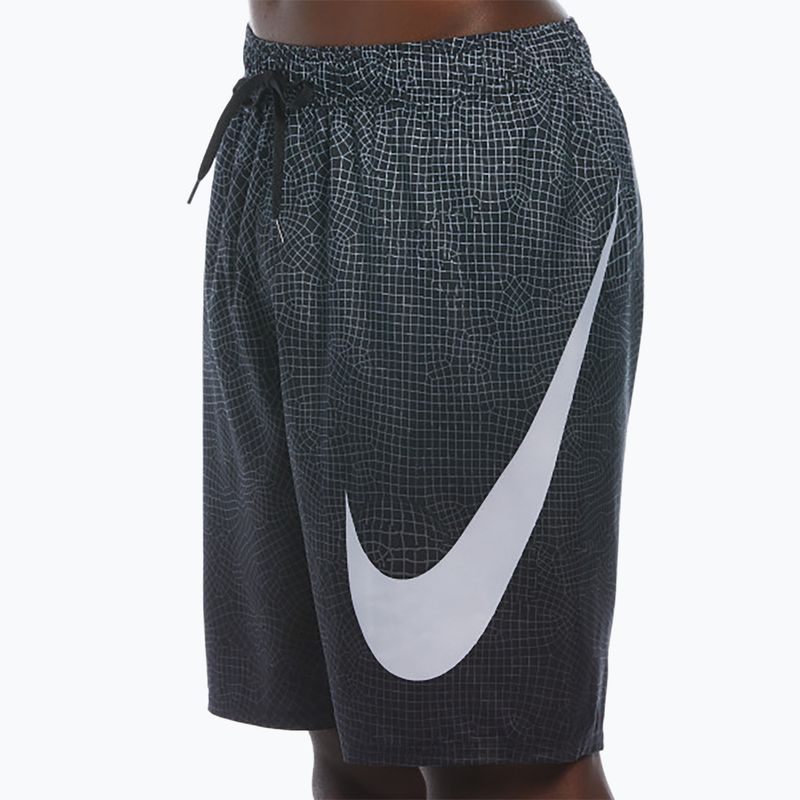 Шорти для купання чоловічі Nike Grid Swoosh Breaker 9" Volley black 7