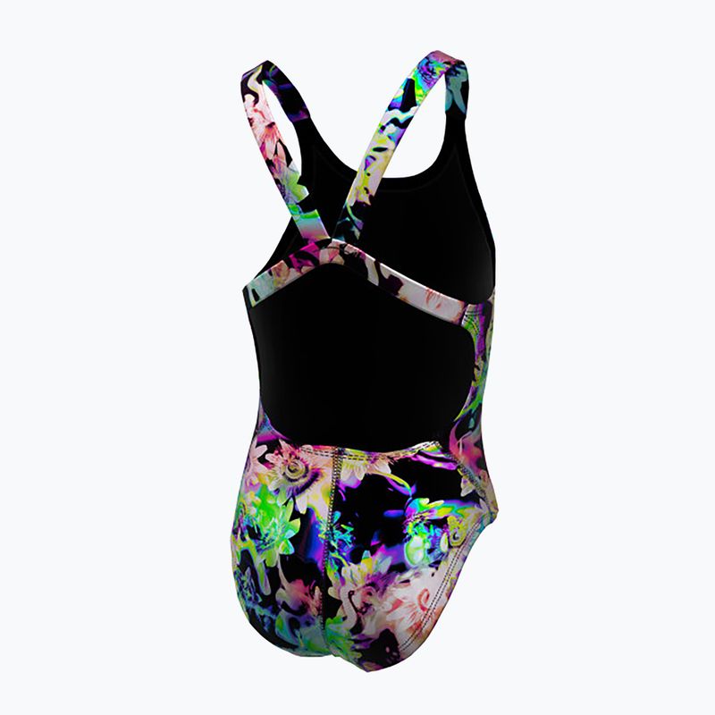 Дитячий суцільний купальник Nike Hydrastrong Multi Print Fastback веселка 2