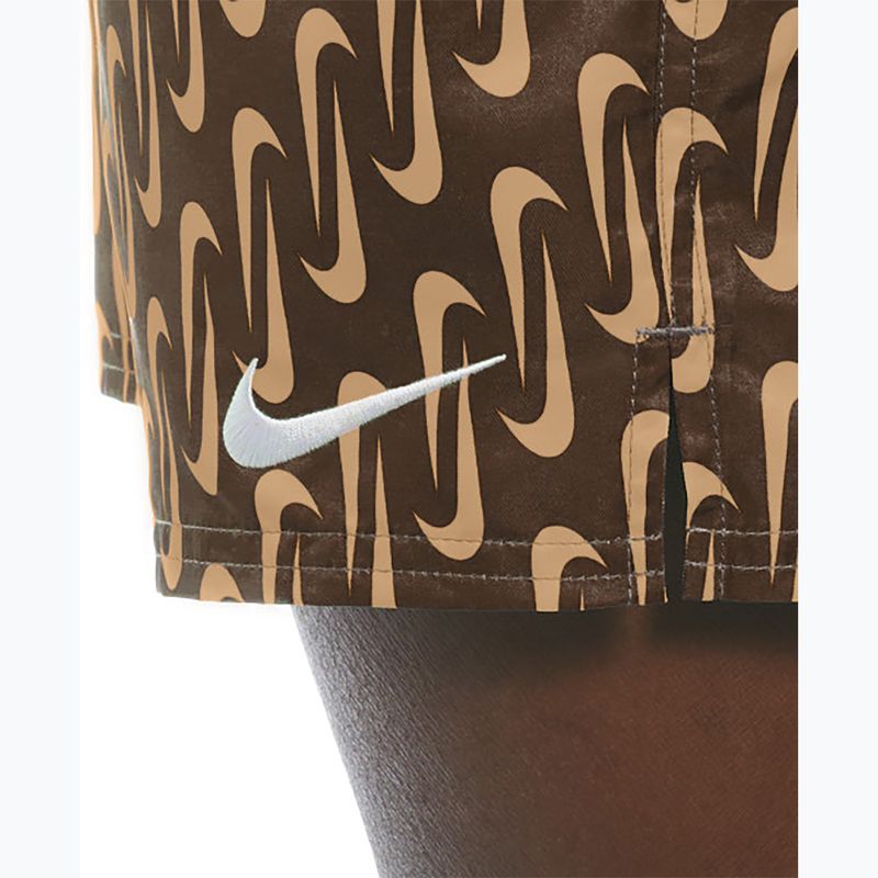 Чоловічі шорти для плавання Nike Swoosh Link 5" Volley cacao wow 6