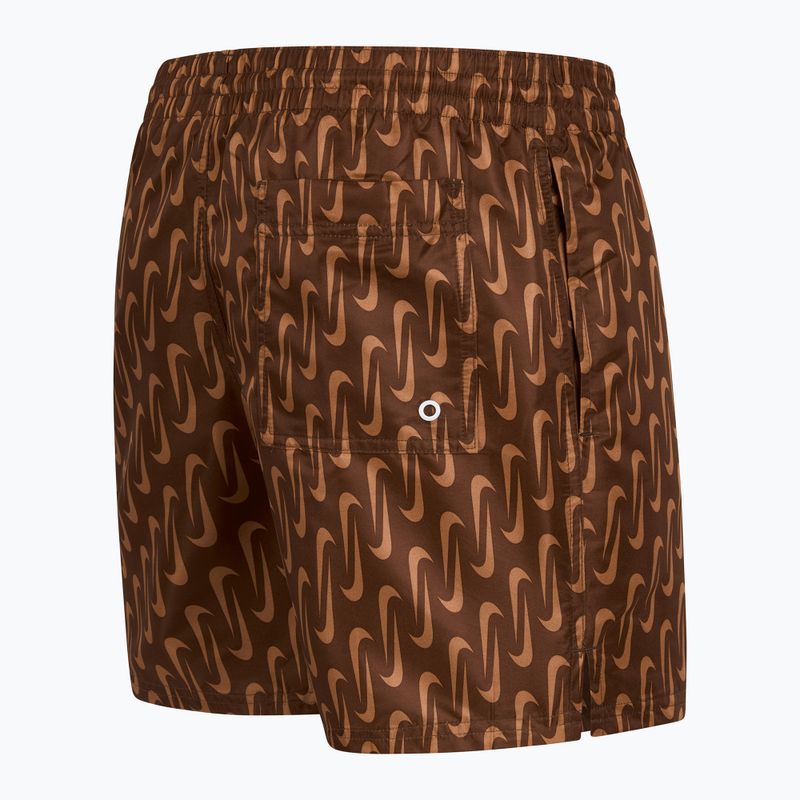Чоловічі шорти для плавання Nike Swoosh Link 5" Volley cacao wow 3