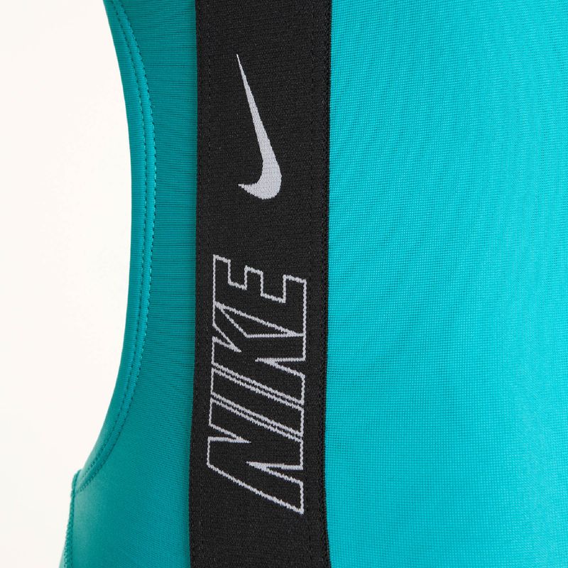 Жіночий злитий купальник Nike Logo Tape Fastback dusty cactus 3