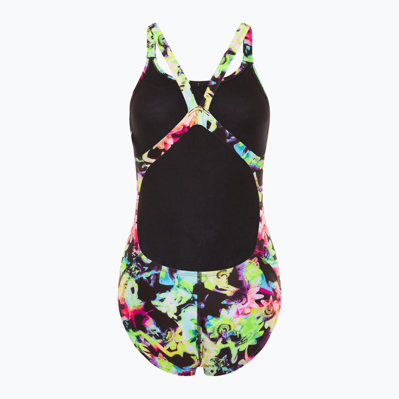 Суцільний жіночий злитий купальник Nike Hydrastrong Multi Print Fastback веселковий 2