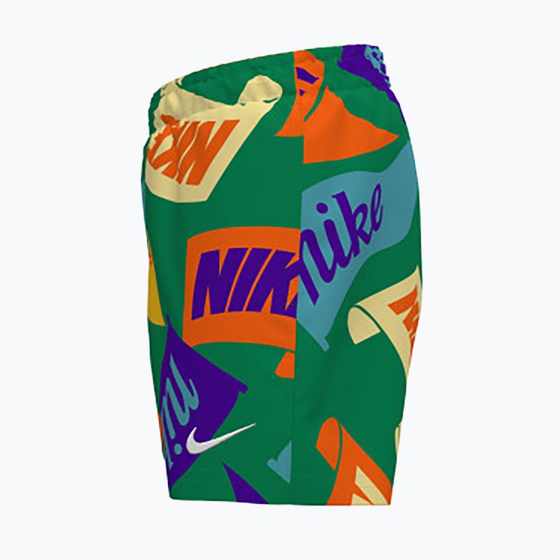 Шорти для плавання дитячі Nike Tossed Flags 4" Volley stadium green 3