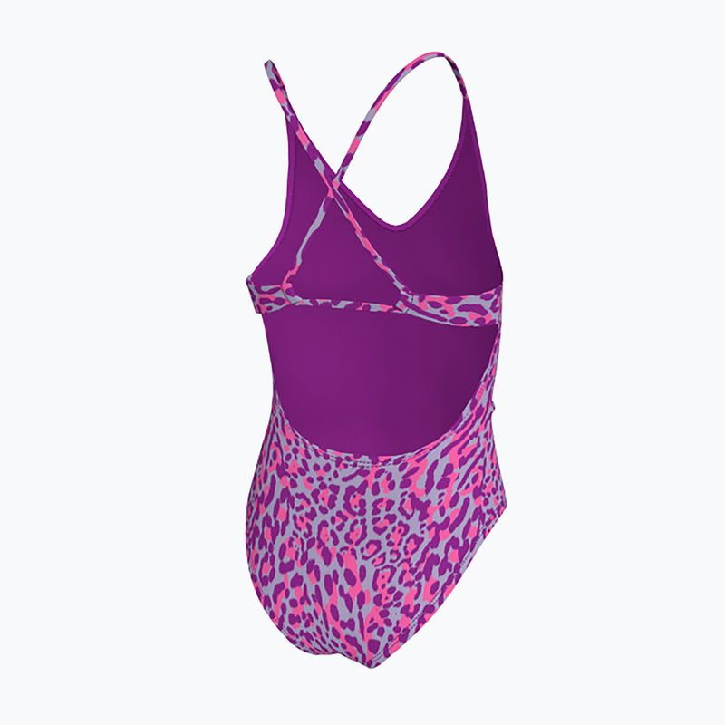 Купальник суцільний дитячий Nike Wild Lace Up vivid purple 2