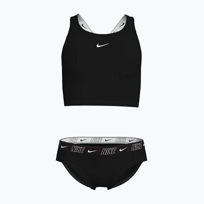 Купальник роздільний дитячий Nike Logo Tape Crossback Midkini black