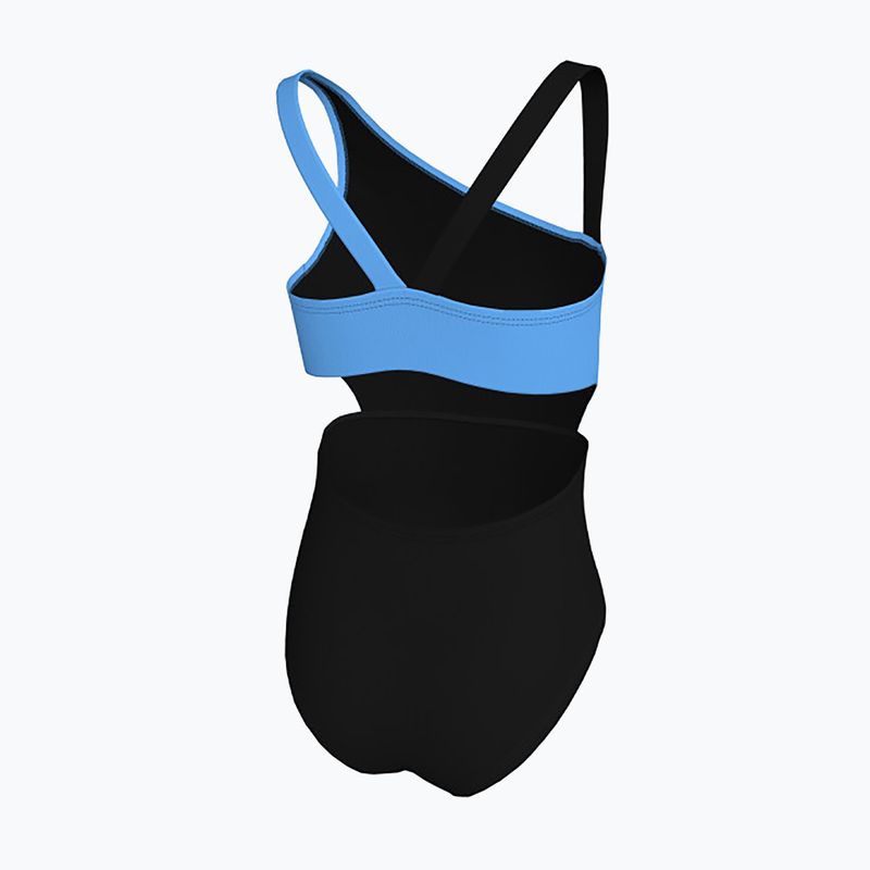 Асиметричний дитячий купальник монокіні Nike Color Block чорний 2