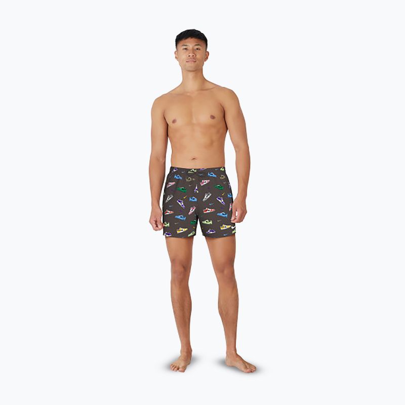 Шорти для плавання чоловічі Nike Multi Print 5" Volley baroque brown 2