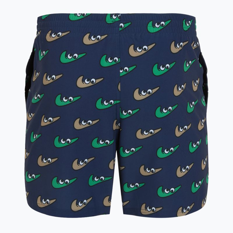Шорти для плавання чоловічі Nike Multi Print 5" Volley midnight navy 2