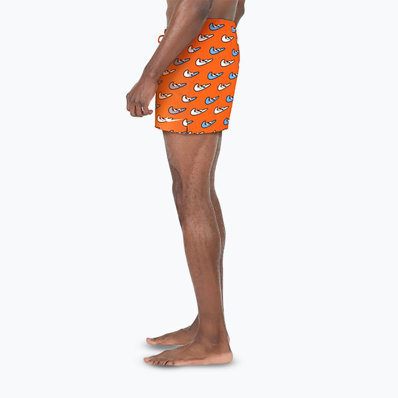Шорти для плавання чоловічі Nike Multi Print 5" Volley orange blaze 4