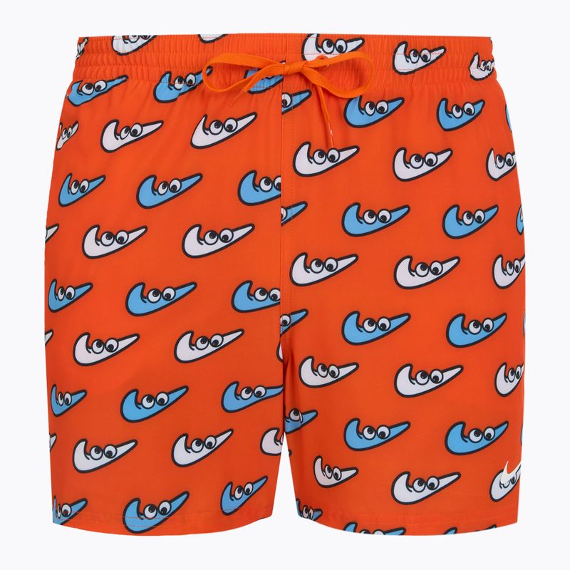 Шорти для плавання чоловічі Nike Multi Print 5" Volley orange blaze
