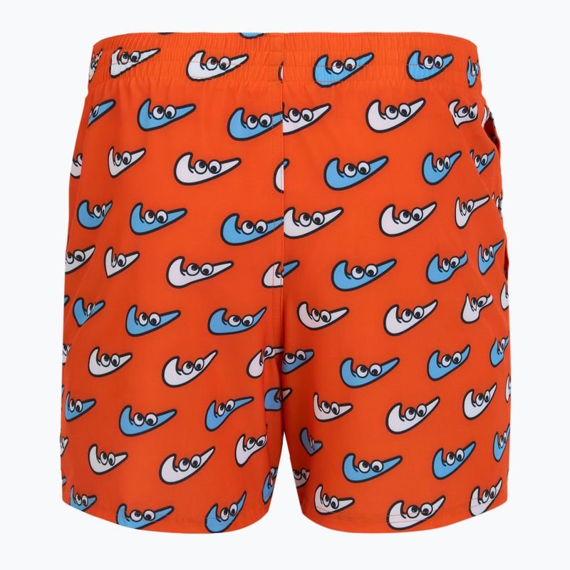 Шорти для плавання чоловічі Nike Multi Print 5" Volley orange blaze 2