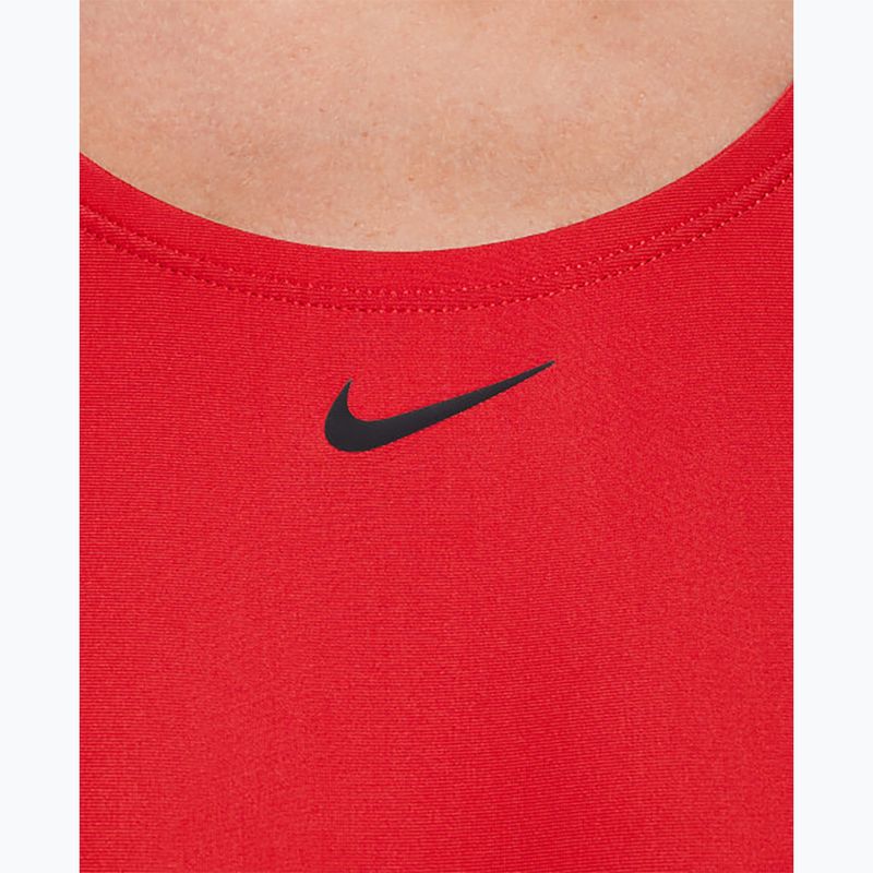 Жіночий суцільний купальник Nike Logo Tape Fastback університетський червоний 5