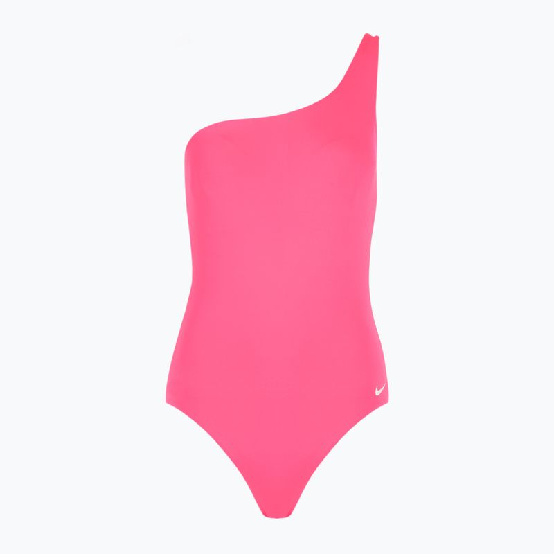 Купальник суцільний жіночий Nike Essential Asymmetrical hyper pink