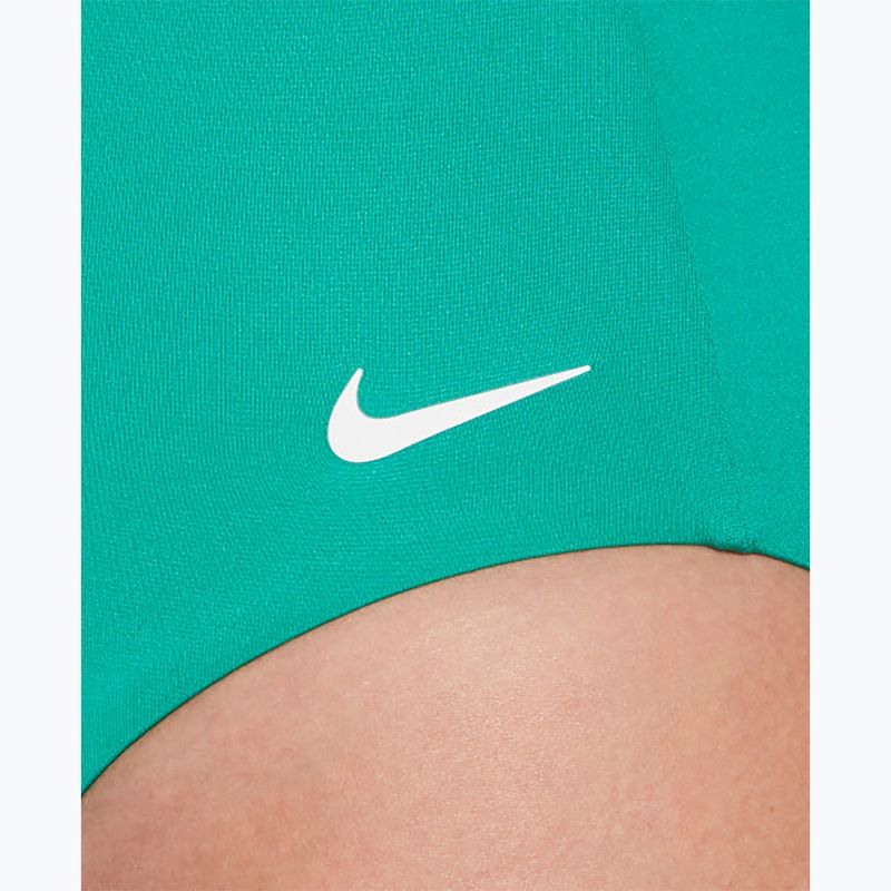 Купальник суцільний жіночий Nike Essential V-Neck stadium green 4