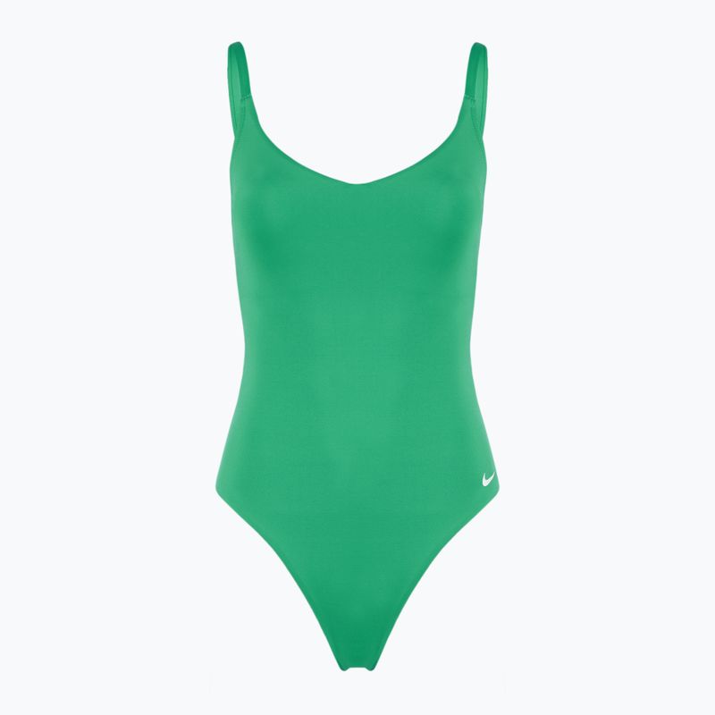 Купальник суцільний жіночий Nike Essential V-Neck stadium green