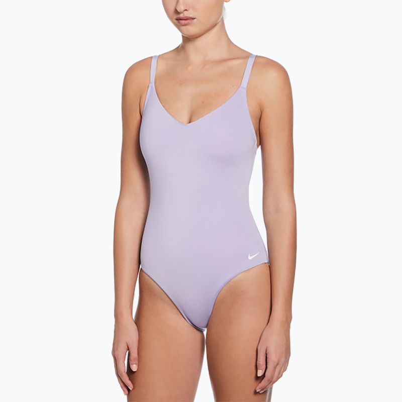 Купальник суцільний жіночий Nike Essential V-Neck hydrangeas