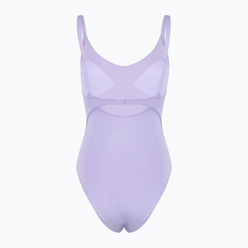 Купальник суцільний жіночий Nike Essential V-Neck hydrangeas 2