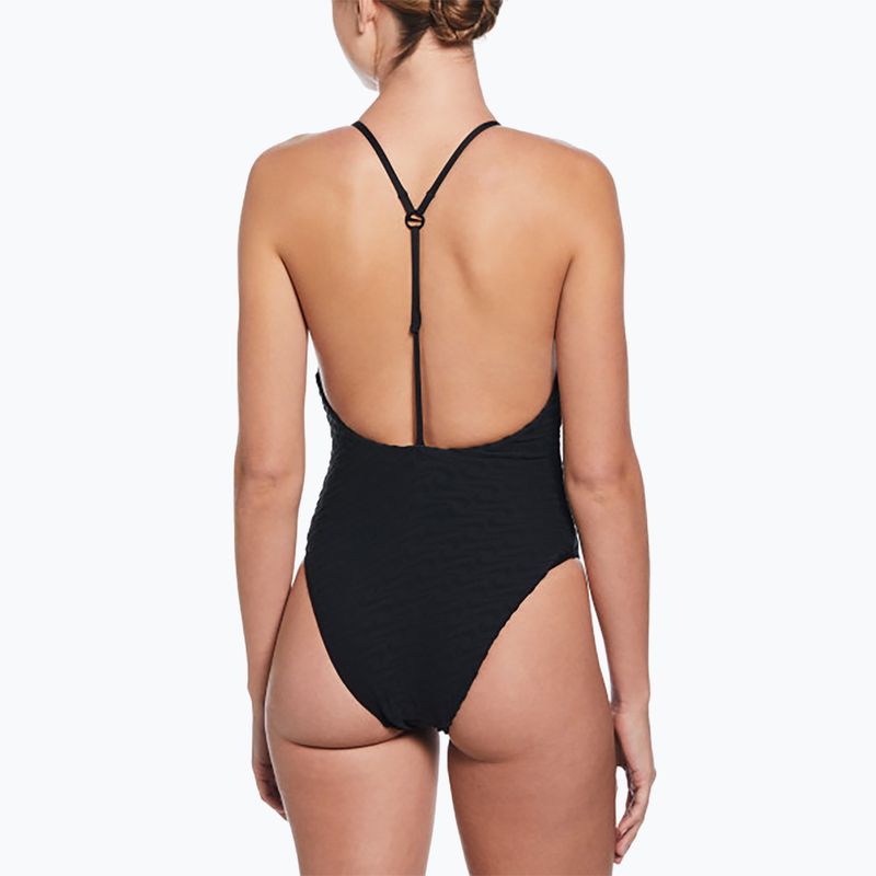 Купальник суцільний жіночий Nike Swoosh Link Y-Back black 3