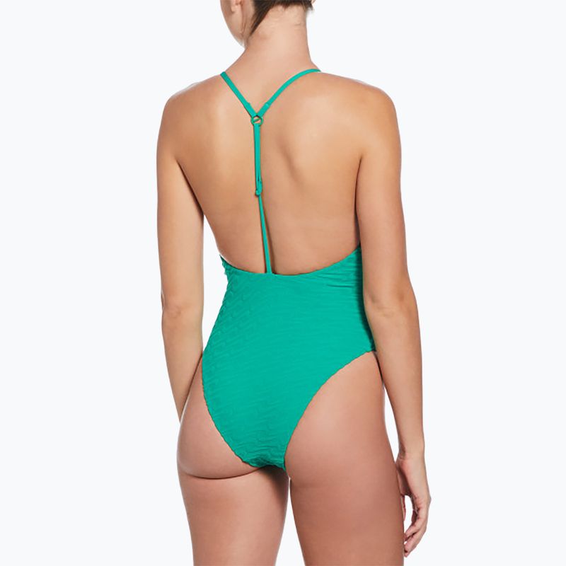 Купальник суцільний жіночий Nike Swoosh Link Y-Back stadium green 3