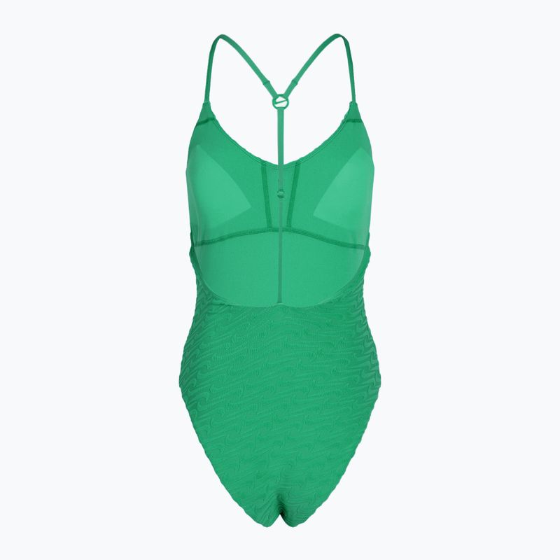 Купальник суцільний жіночий Nike Swoosh Link Y-Back stadium green 2