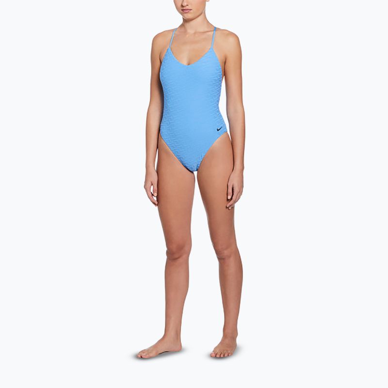 Купальник суцільний жіночий Nike Swoosh Link Y-Back university blue 2