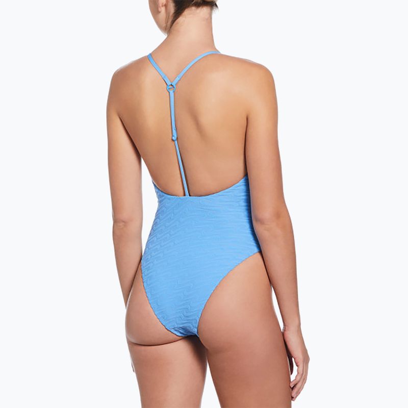 Купальник суцільний жіночий Nike Swoosh Link Y-Back university blue 3
