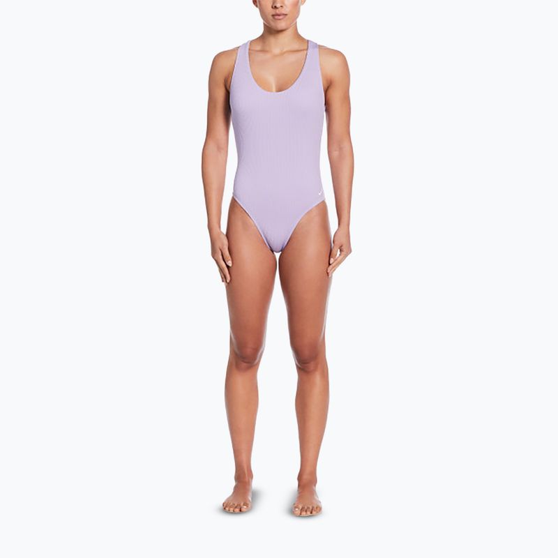 Жіночий суцільний купальник Nike Elevated Essential Crossback гортензії 2