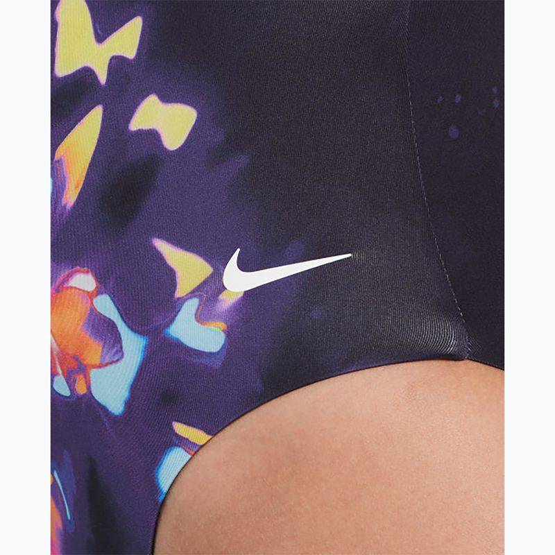 Купальник суцільний жіночий Nike Floral Blur V-Neck black 4