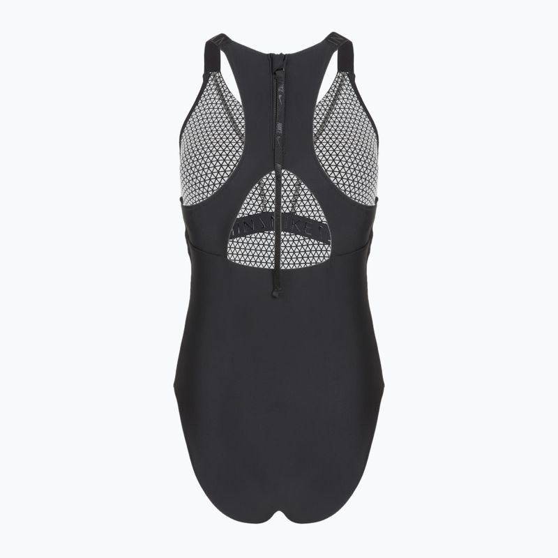 Купальник суцільний жіночий Nike Hydralock Fusion Racerback black 2