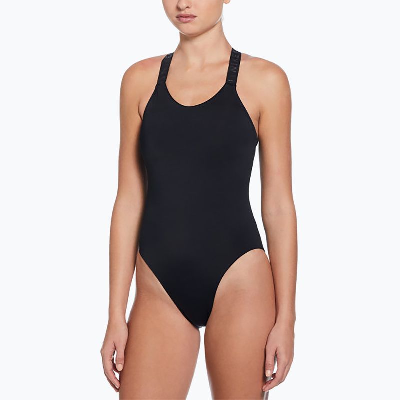 Купальник суцільний жіночий Nike Hydralock Fusion Racerback black