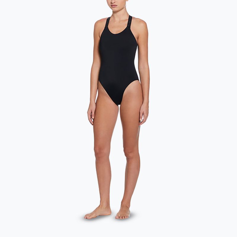 Купальник суцільний жіночий Nike Hydralock Fusion Racerback black 2