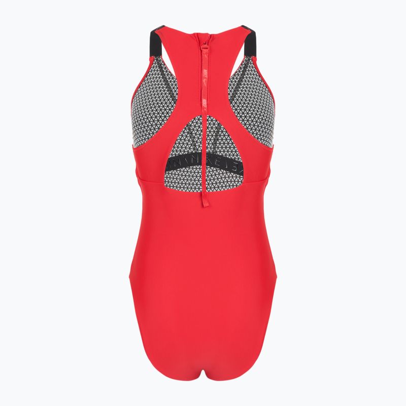 Купальник суцільний жіночий Nike Hydralock Fusion university red 2