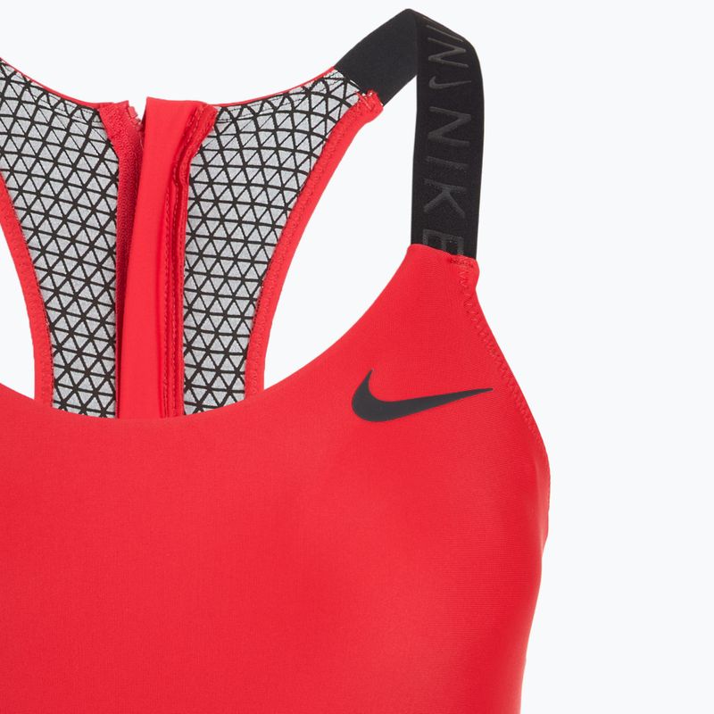 Купальник суцільний жіночий Nike Hydralock Fusion university red 3