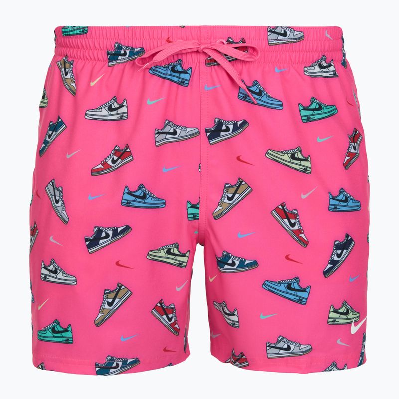 Чоловічі плавальні шорти Nike Multi Print 5" Volley pinksicle