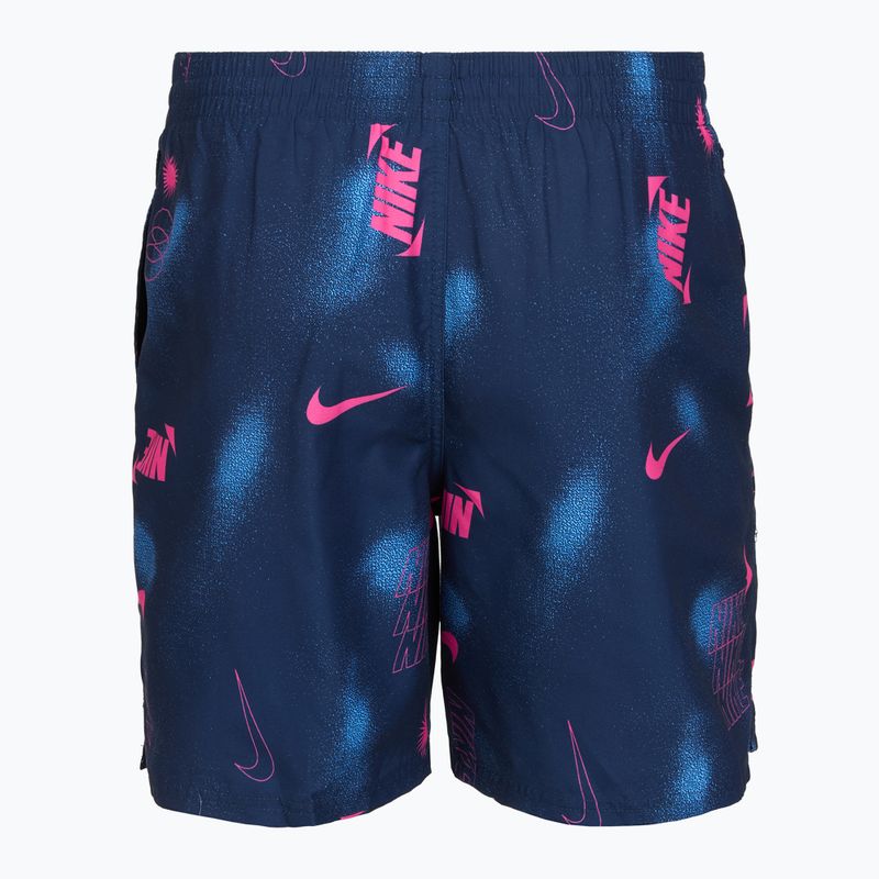 Шорти для плавання чоловічі Nike Multi Print 7" Volley midnight navy 2