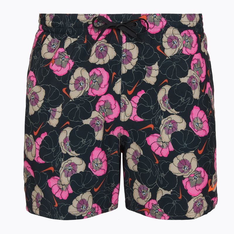 Шорти для плавання чоловічі Nike Multi Poppy Print 5" Volley black