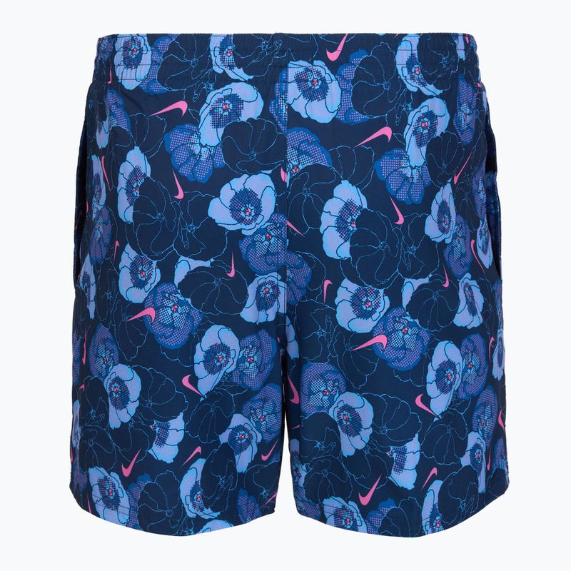 Шорти для плавання чоловічі Nike Multi Poppy Print 5" Volley midnight navy 2