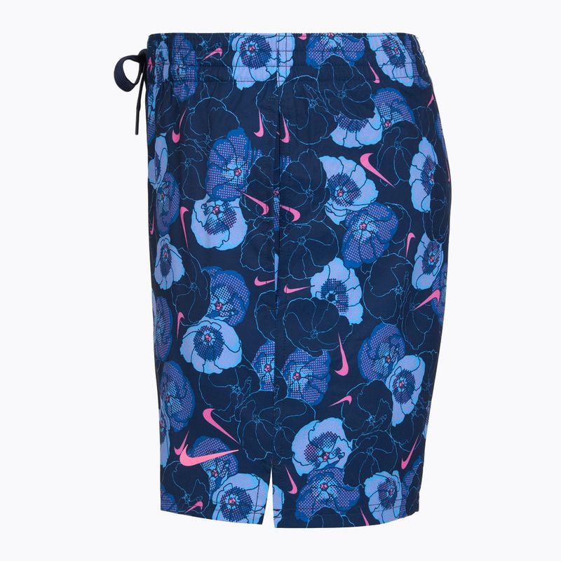 Шорти для плавання чоловічі Nike Multi Poppy Print 5" Volley midnight navy 4