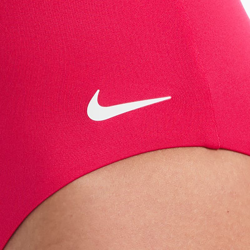 Купальник суцільний жіночий Nike Essential V-Neck rush pink 5