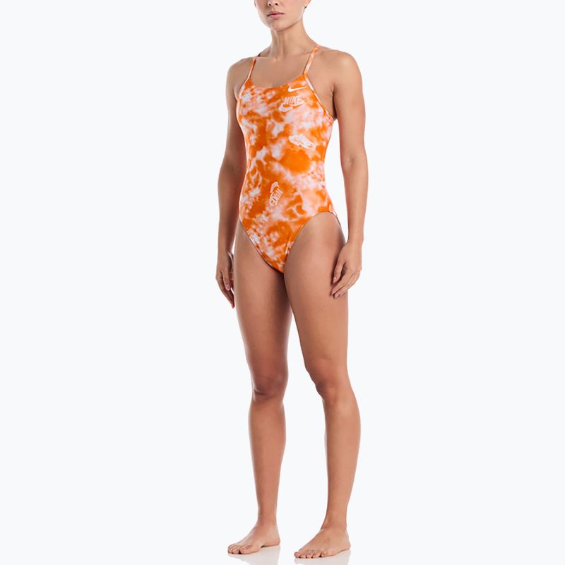 Купальник суцільний жіночий Nike Hydrastrong Cutout bright ceramic 2