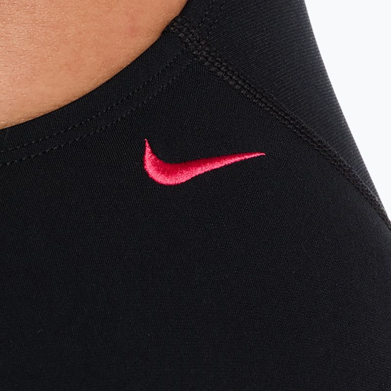 Купальник суцільний жіночий Nike Hydrastrong Logo Graphic Fastback black 5