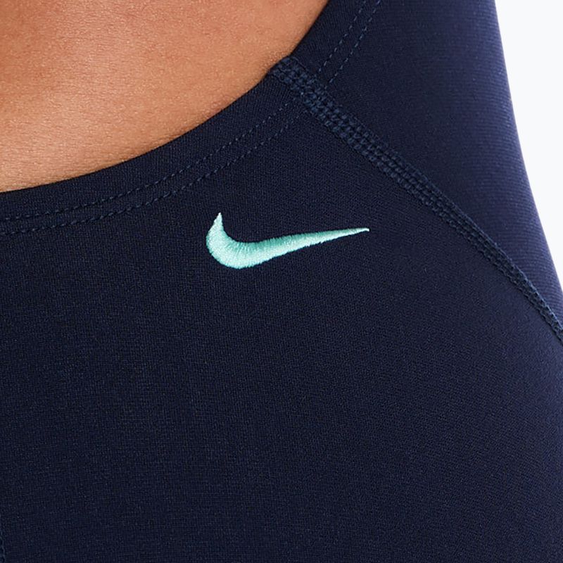 Купальник суцільний жіночий Nike Hydrastrong Logo Graphic Fastback midnight navy 5