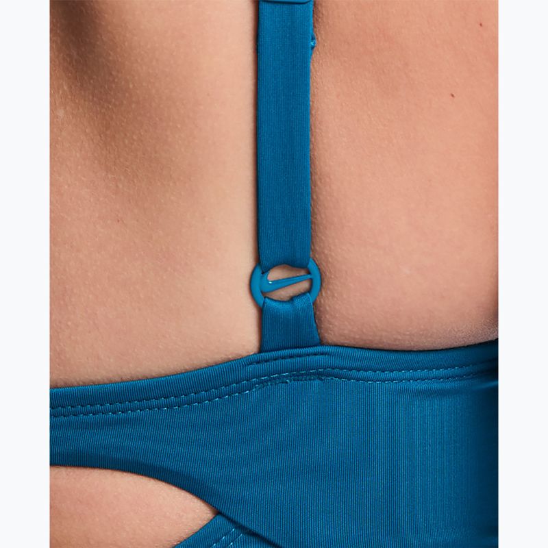 Купальник суцільний жіночий Nike Essential V-Neck green abyss 5