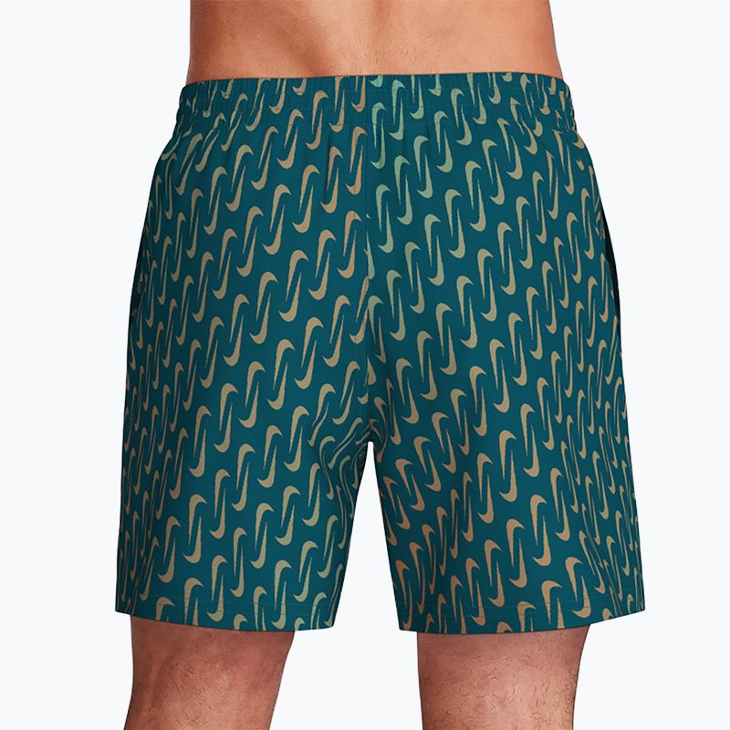 Шорти для плавання чоловічі Nike Breaker Swoosh 5" Volley green abyss 4